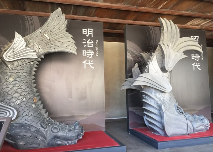 姫路城の鯱の展示