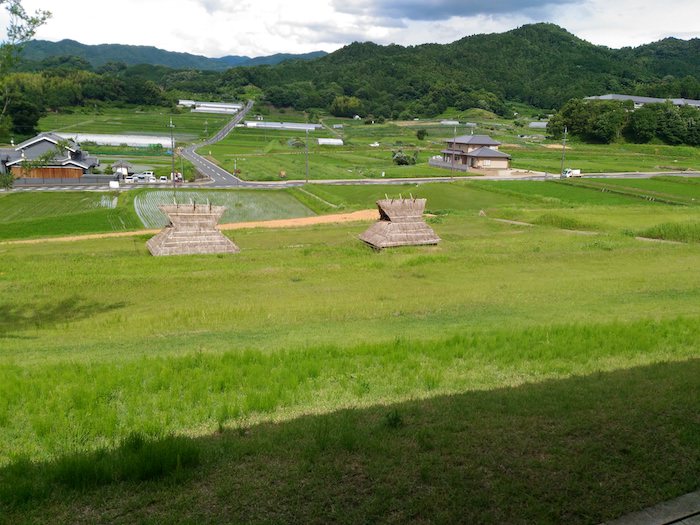 檜隈寺跡休憩所からの景色