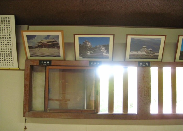和歌山城の歴史が分かる展示パネル