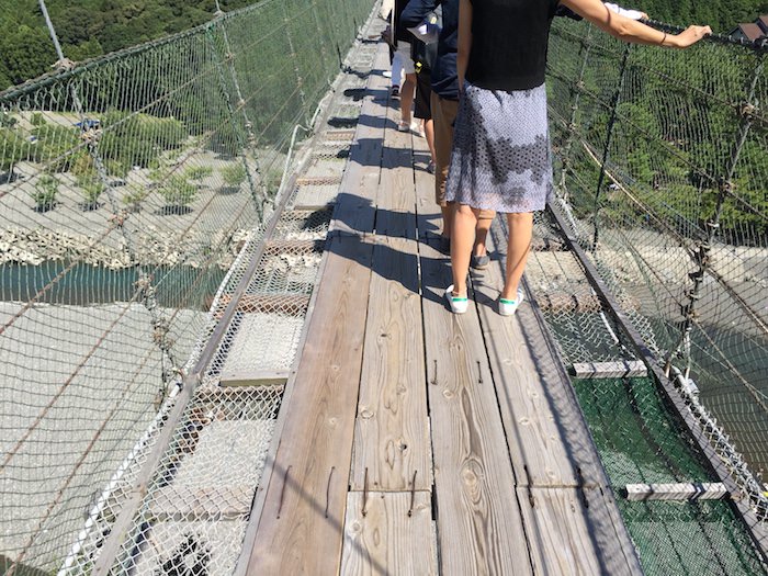 谷瀬の吊り橋 通行料無料