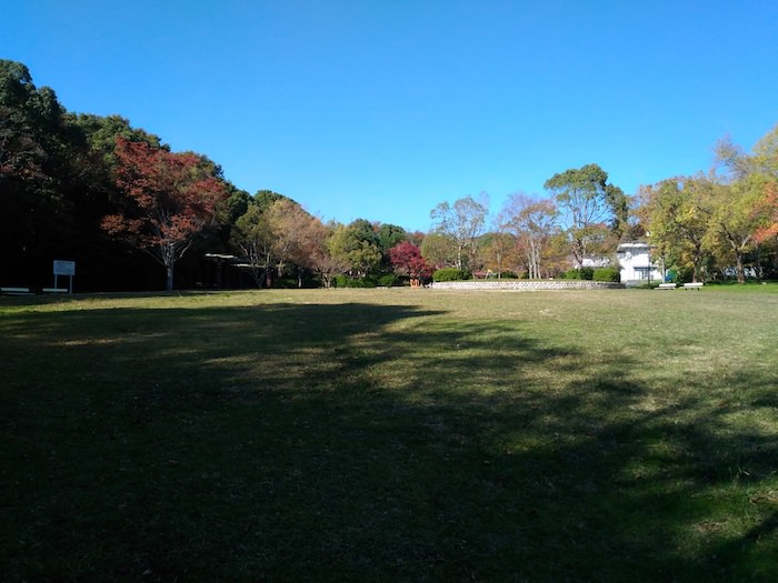 松尾公園 広大な芝生