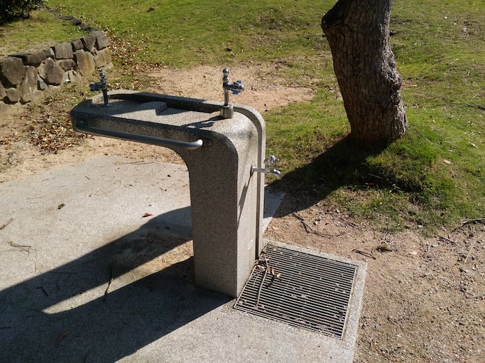 椿谷公園の水道設備