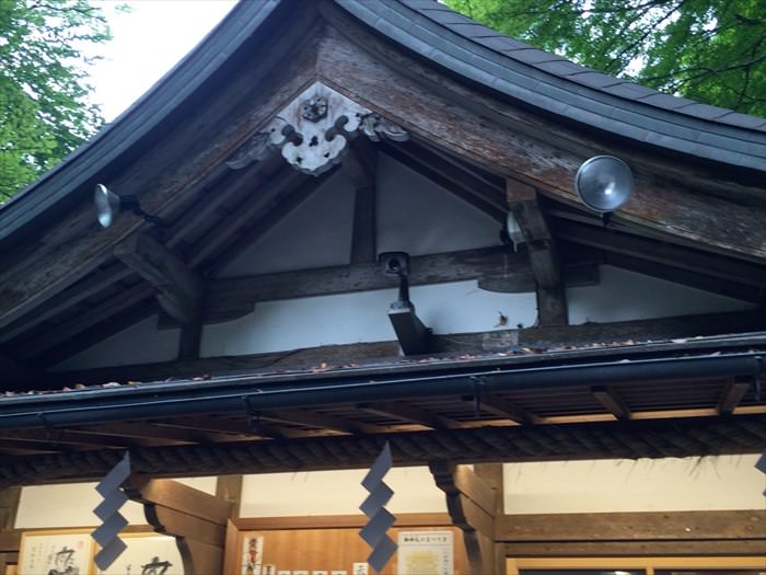 貴船神社の参拝の屋根
