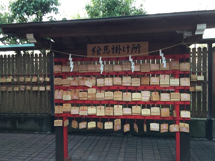 桜井神社の絵馬掛け所