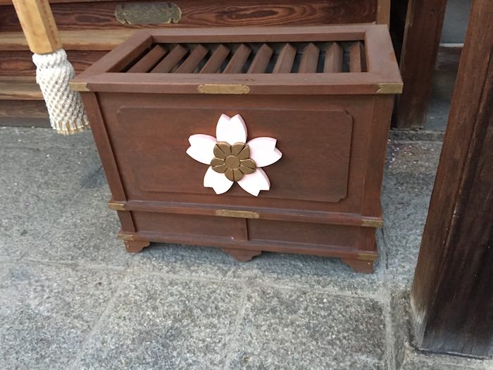 桜井神社の賽銭箱