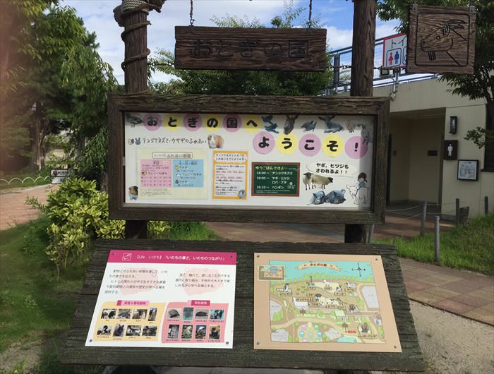 京都市動物園のふれあい広場